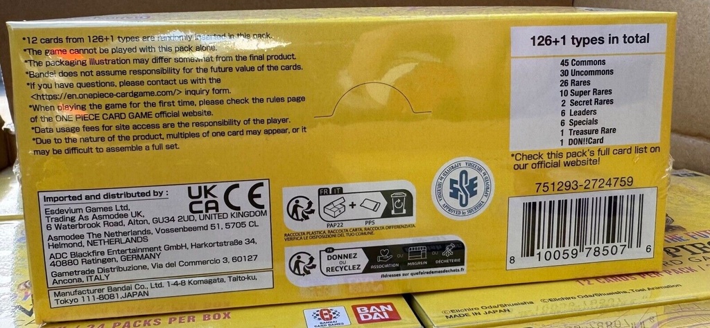 One Piece Card Game - 500 Years in the Future - OP-07 - Booster Display (24) - ENG