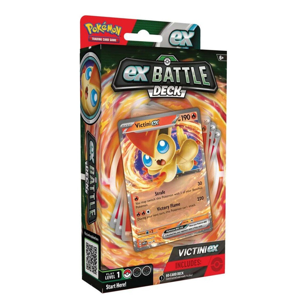 Pokemon Trading Card Game Victini or Miraidon Ex Battle Deck
