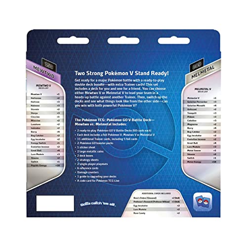 The Pokemon Tcg: Pokemon GO V Battle Deck-Mewtwo Vs Melmetal