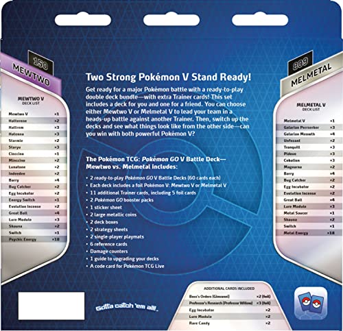 The Pokemon Tcg: Pokemon GO V Battle Deck-Mewtwo Vs Melmetal