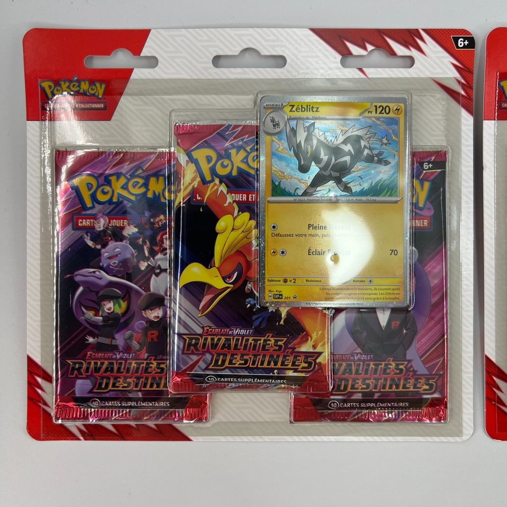 Pokemon TCG Lot of 2x Tripack EV10 Rivalries Destiny Artset Team Rocket Cards