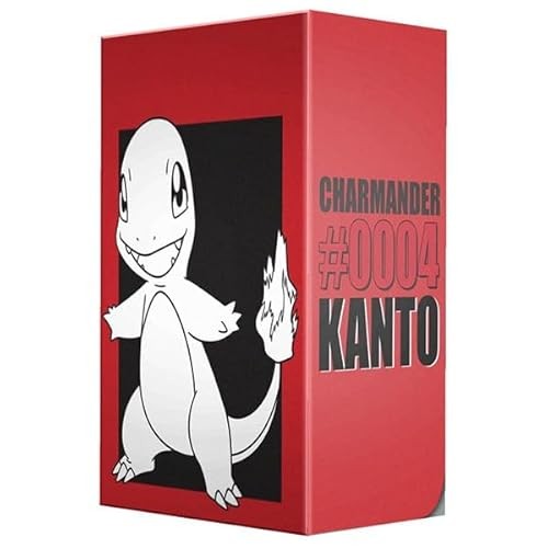 Ultra Pro - Charmander Full View Deck Box® for Pokémon   TCG Storage Full View Self-locking Lid Holds 75 Cards Double-sleeve Compatible Deck Divider