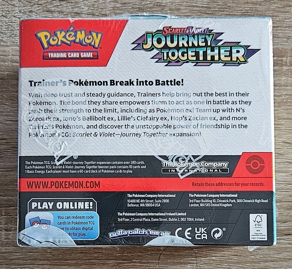 Pokemon Scarlet & Violet Journey Together Enhanced Booster Display English