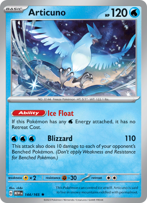 Articuno Rare (144/165) sv03.5