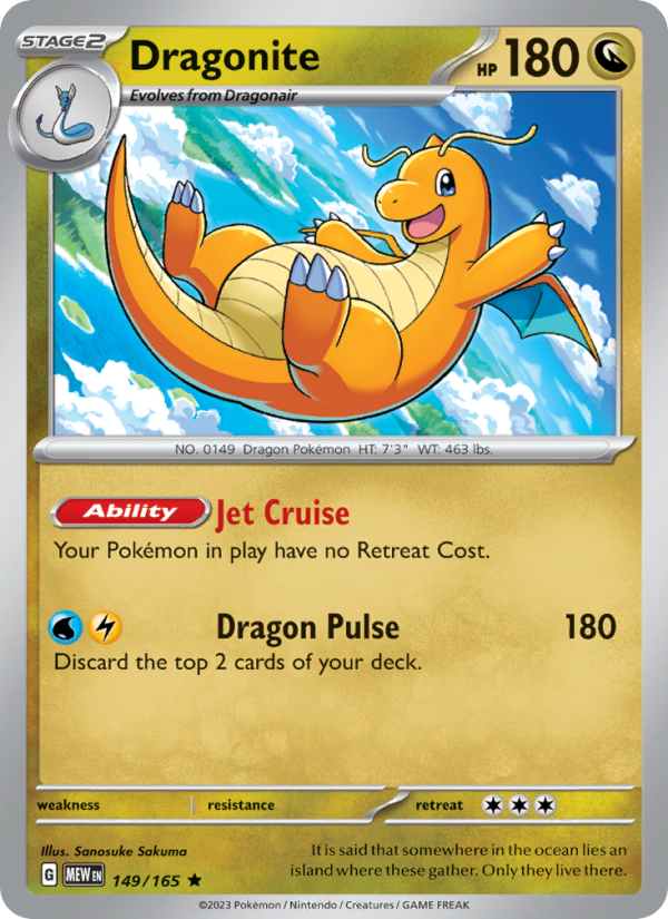 Dragonite Rare (149/165) sv03.5