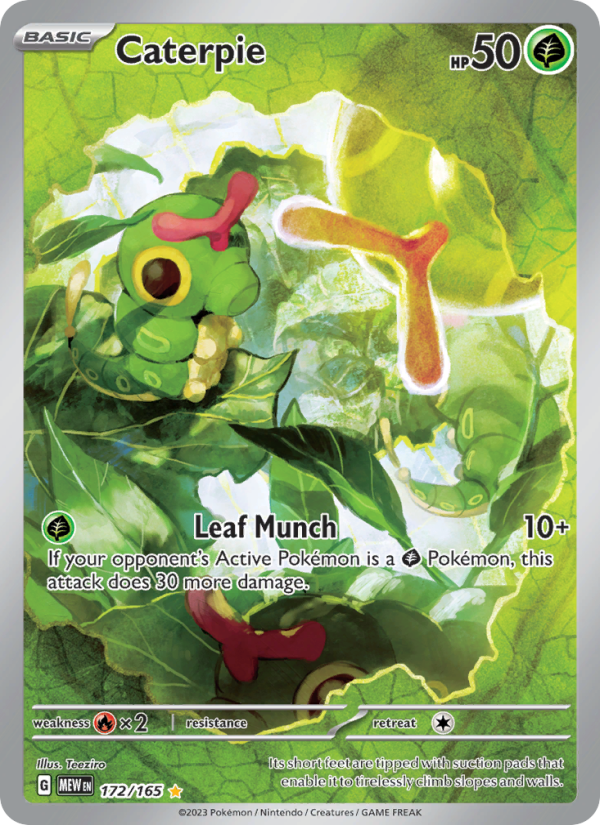 Caterpie Illustration rare (172/165) sv03.5