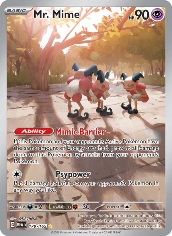 Mr. Mime Illustration rare (179/165) sv03.5