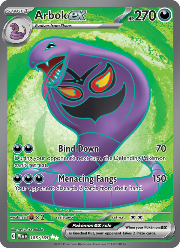 Arbok ex Ultra Rare (185/165) sv03.5