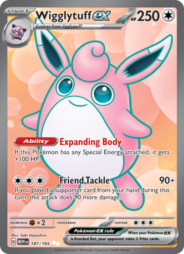 Wigglytuff ex Ultra Rare (187/165) sv03.5