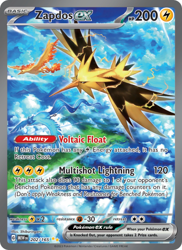 Zapdos ex Special illustration rare (202/165) sv03.5