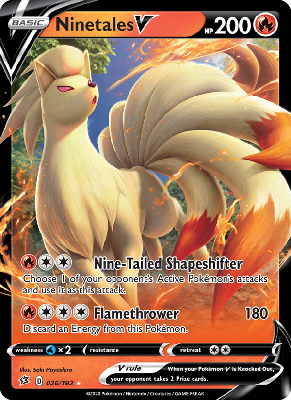 Ninetales V Holo Rare V (26/192) swsh2