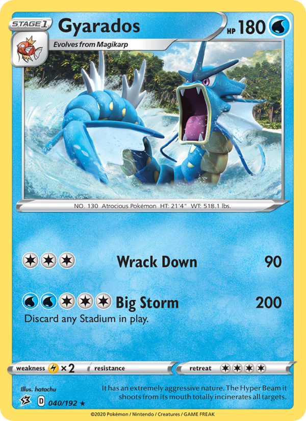Gyarados Holo Rare (40/192) swsh2