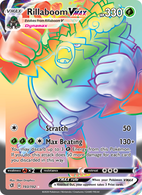 Rillaboom VMAX Secret Rare (193/192) swsh2