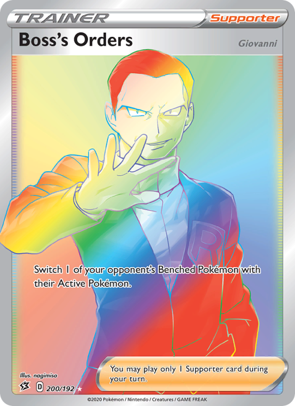 Boss's Orders (Giovanni) Secret Rare (200/192) swsh2