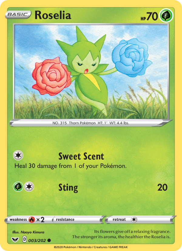 Roselia Common (3/202) swsh1