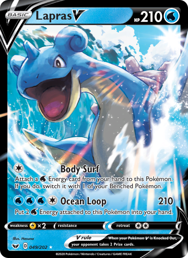 Lapras V Holo Rare V (49/202) swsh1