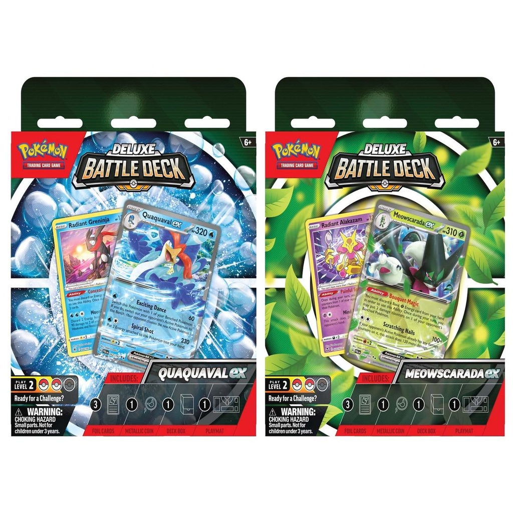 Pokémon Meowscarada / Quaquaval ex Deluxe Battle Deck (1 willekeurige) 