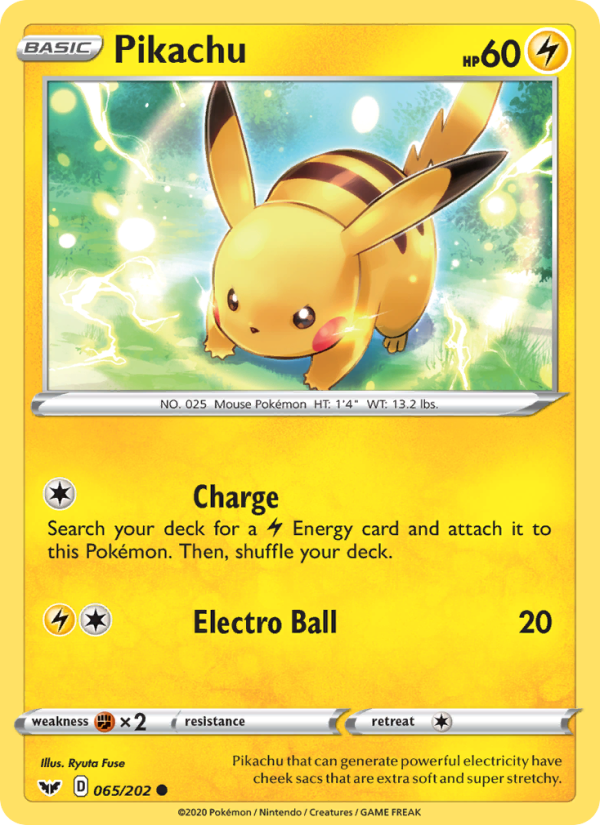 Pikachu Common (65/202) swsh1