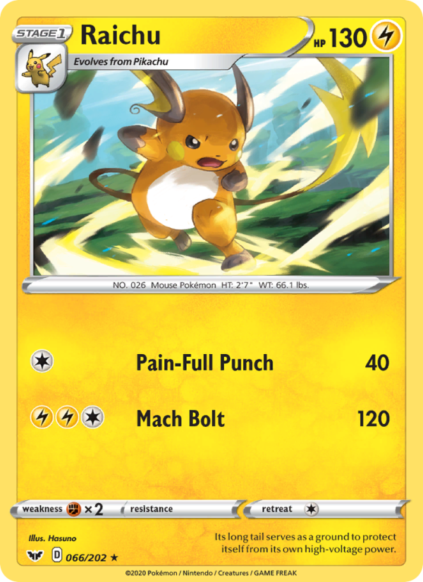 Raichu Rare (66/202) swsh1