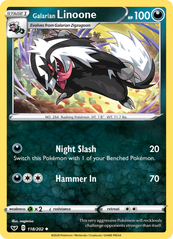 Galarian Linoone Uncommon (118/202) swsh1