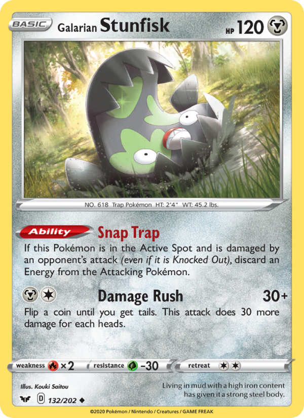 Galarian Stunfisk Uncommon (132/202) swsh1