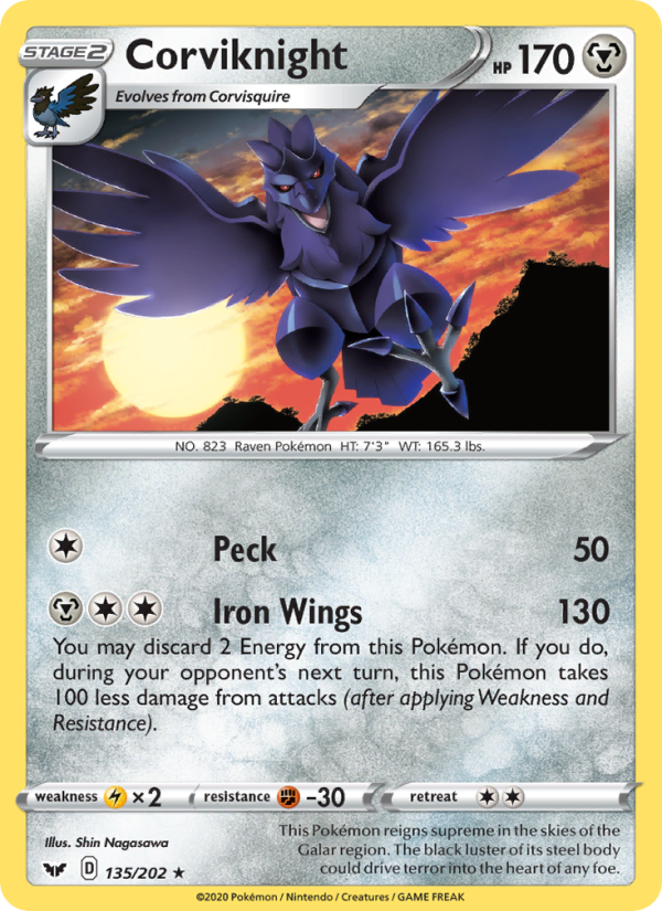 Corviknight Rare (135/202) swsh1