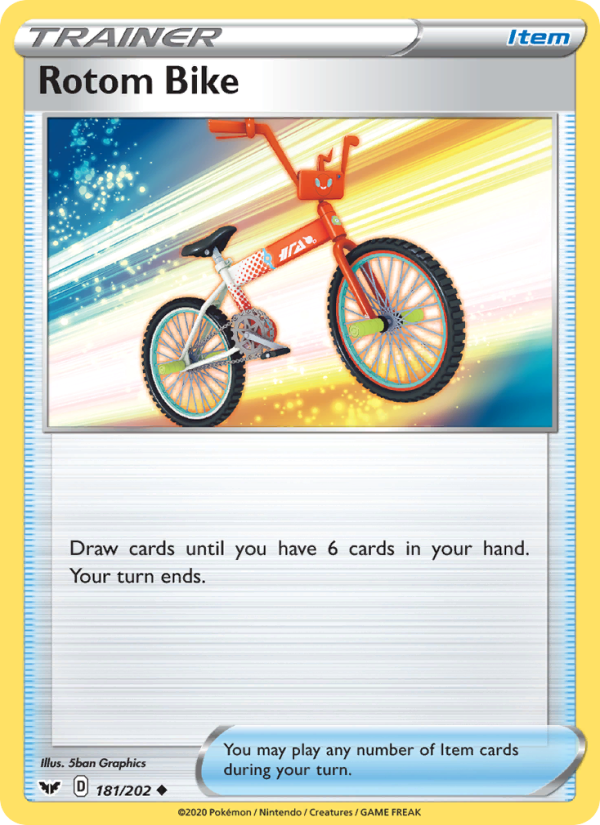 Rotom Bike Uncommon (181/202) swsh1