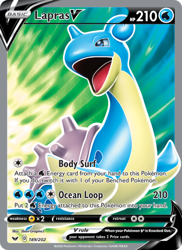 Lapras V Ultra Rare (189/202) swsh1