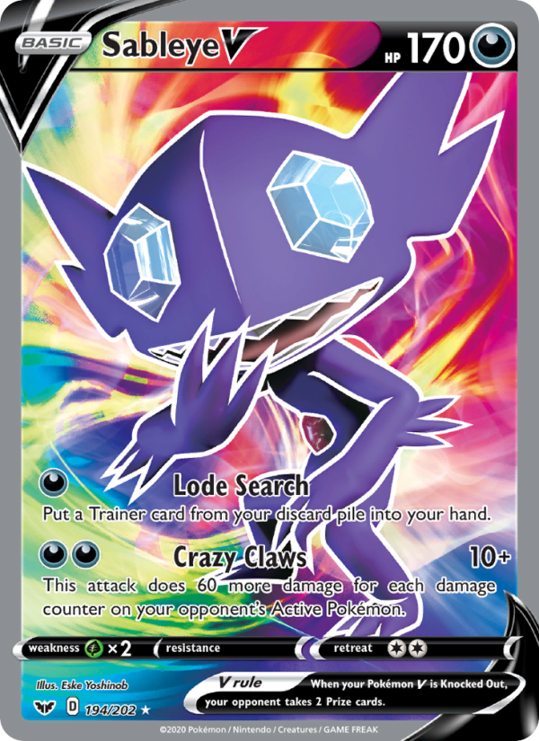 Sableye V Ultra Rare (194/202) swsh1