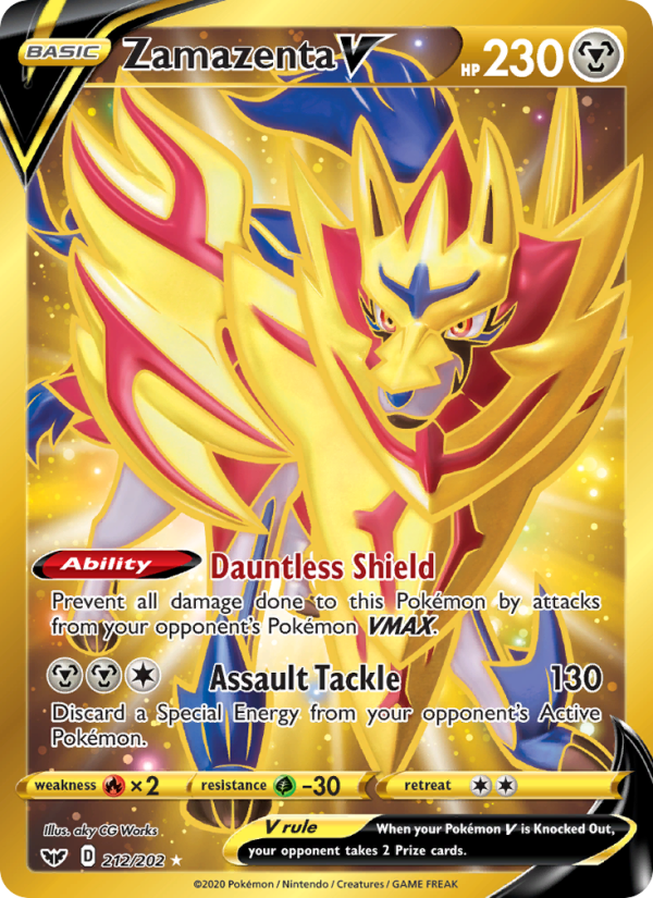Zamazenta V Secret Rare (212/202) swsh1