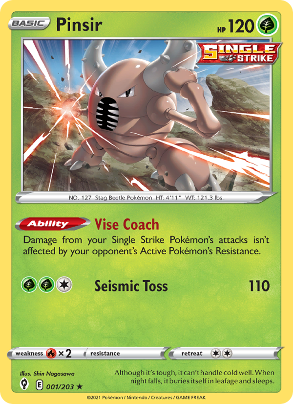 Pinsir Rare (1/203) swsh7
