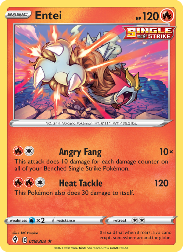 Entei Holo Rare (19/203) swsh7