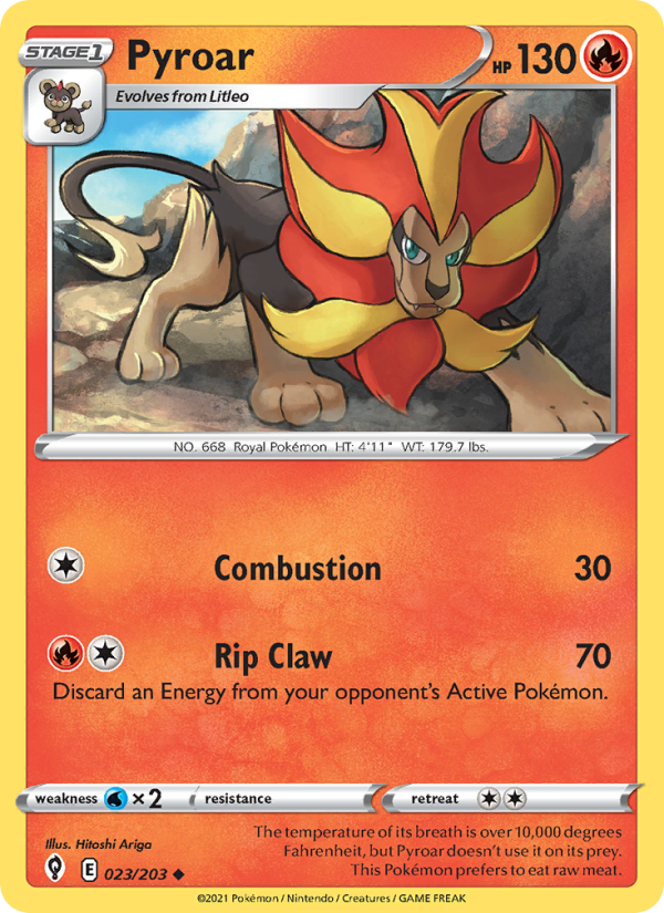 Pyroar Uncommon (23/203) swsh7