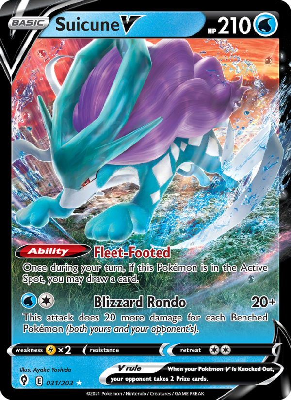 Suicune V Holo Rare V (31/203) swsh7