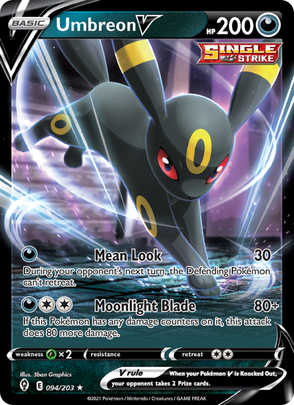 Umbreon V Holo Rare V (94/203) swsh7