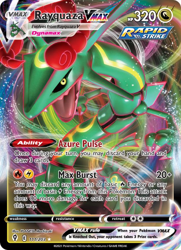 Rayquaza VMAX Holo Rare VMAX (111/203) swsh7