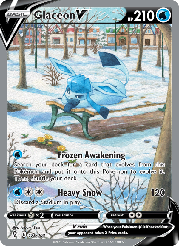 Glaceon V Ultra Rare (175/203) swsh7