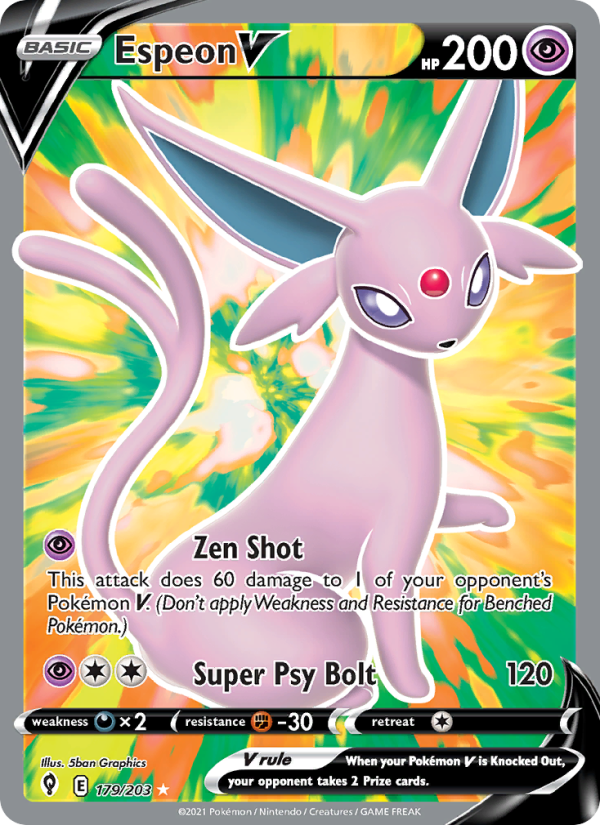 Espeon V Ultra Rare (179/203) swsh7