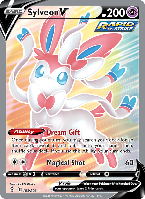 Sylveon V Ultra Rare (183/203) swsh7