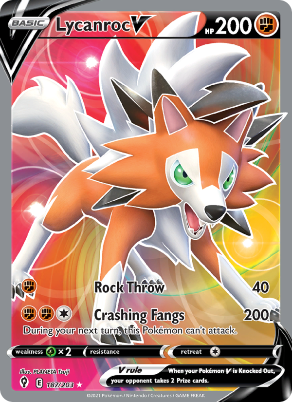 Lycanroc V Ultra Rare (187/203) swsh7