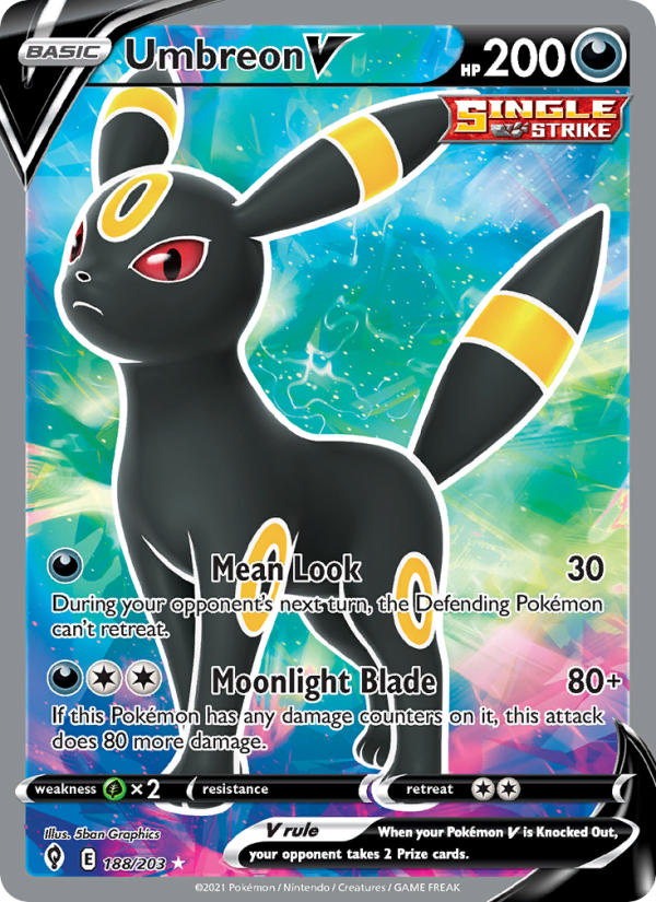 Umbreon V Ultra Rare (188/203) swsh7