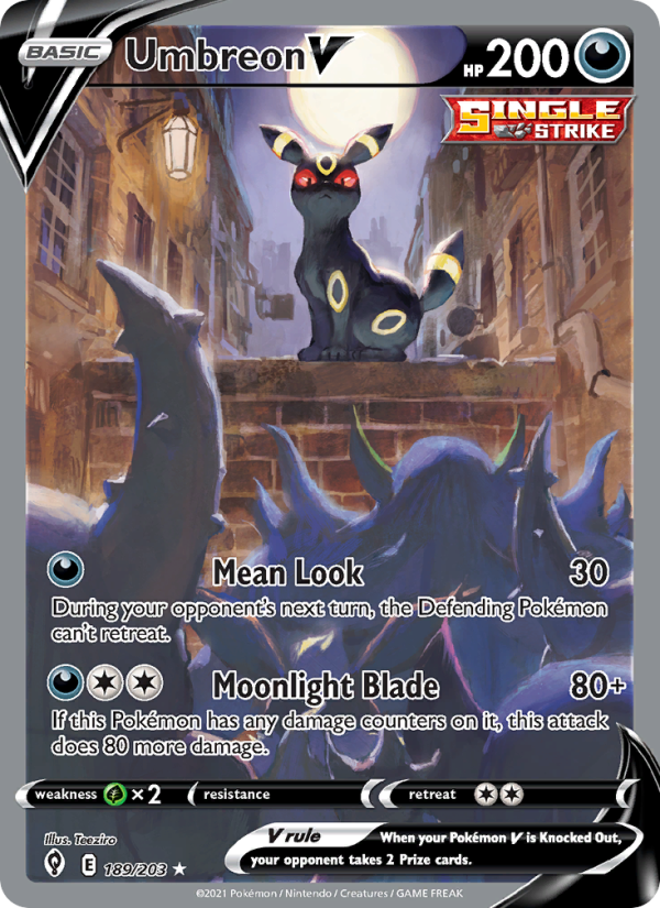 Umbreon V Ultra Rare (189/203) swsh7