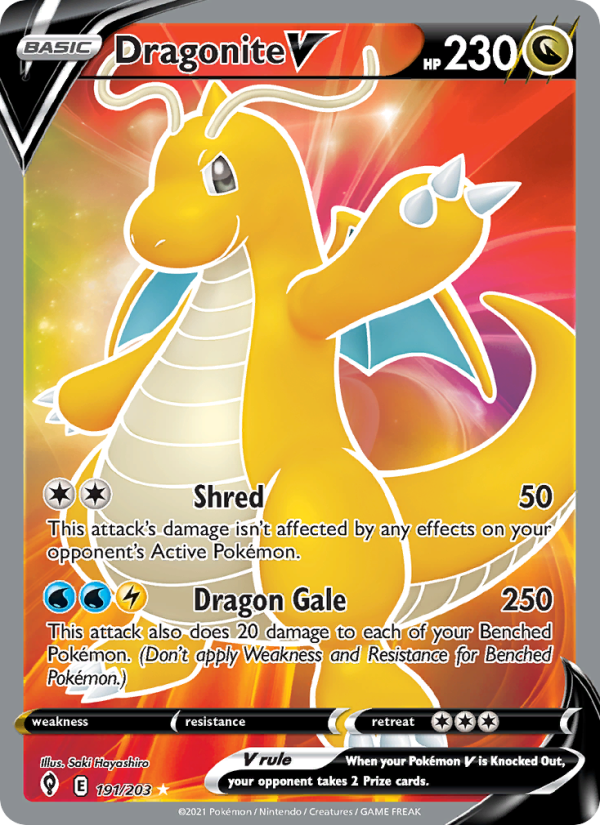 Dragonite V Ultra Rare (191/203) swsh7