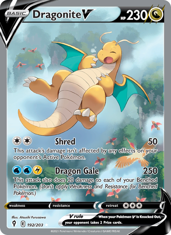 Dragonite V Ultra Rare (192/203) swsh7