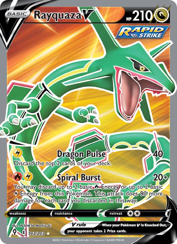 Rayquaza V Ultra Rare (193/203) swsh7