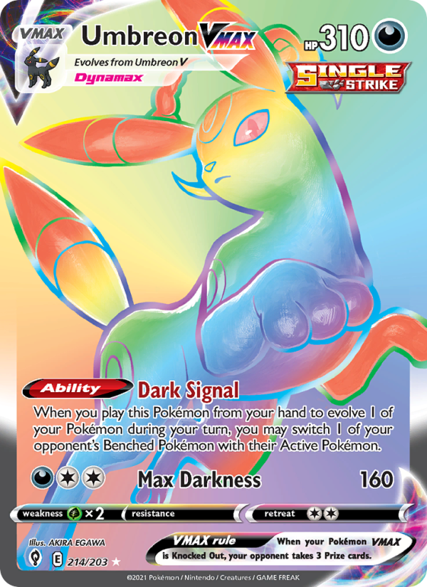 Umbreon VMAX Secret Rare (214/203) swsh7