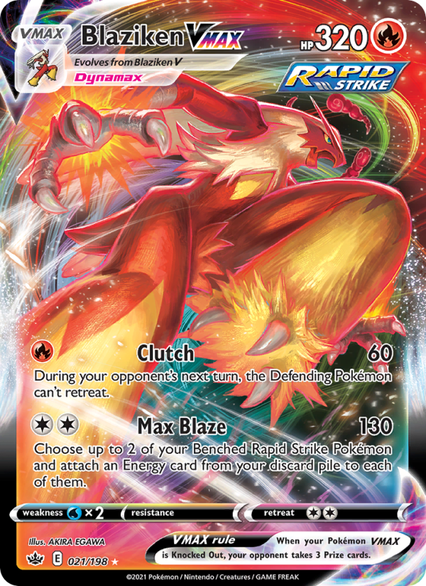 Blaziken VMAX Holo Rare VMAX (21/198) swsh6