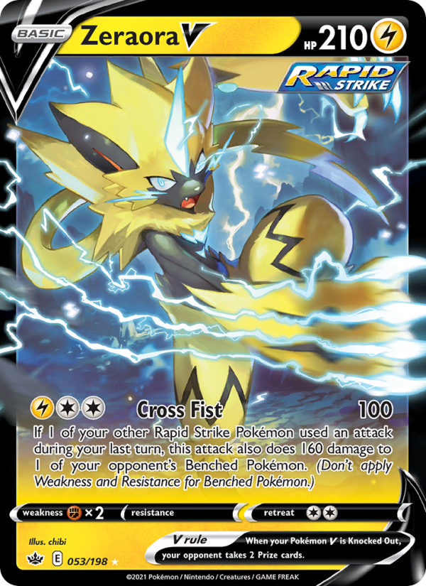 Zeraora V Holo Rare V (53/198) swsh6