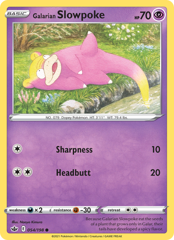 Galarian Slowpoke Common (54/198) swsh6