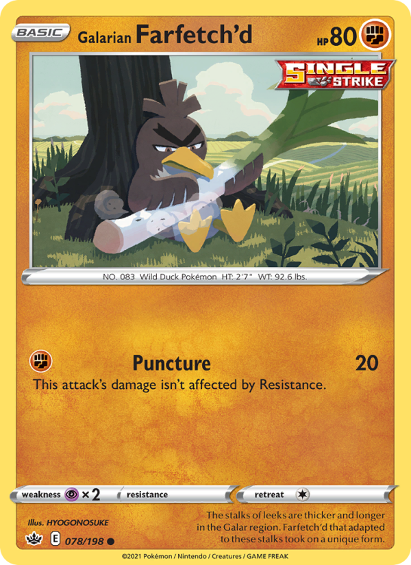 Galarian Farfetch'd Common (78/198) swsh6